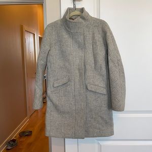 Jcrew grey pea coat